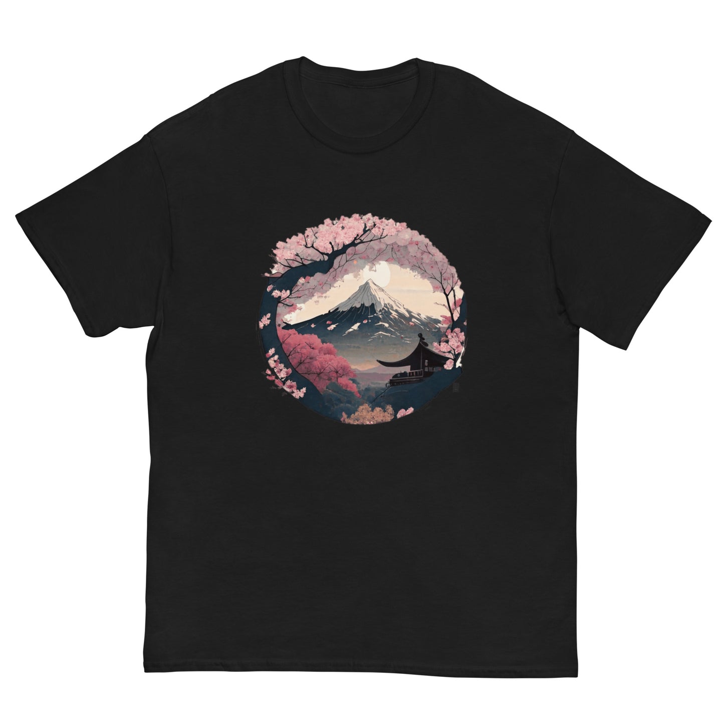 Fuji Sakura Temple Unisex Tee