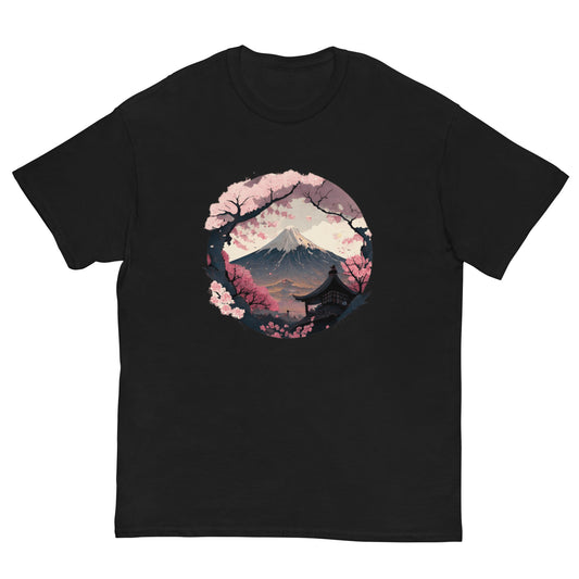 Fuji Sakura & Clouds Unisex Tee