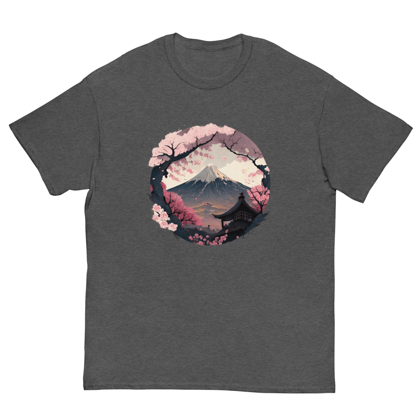 Fuji Sakura & Clouds Unisex Tee