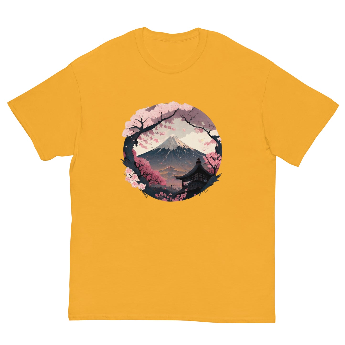 Fuji Sakura & Clouds Unisex Tee