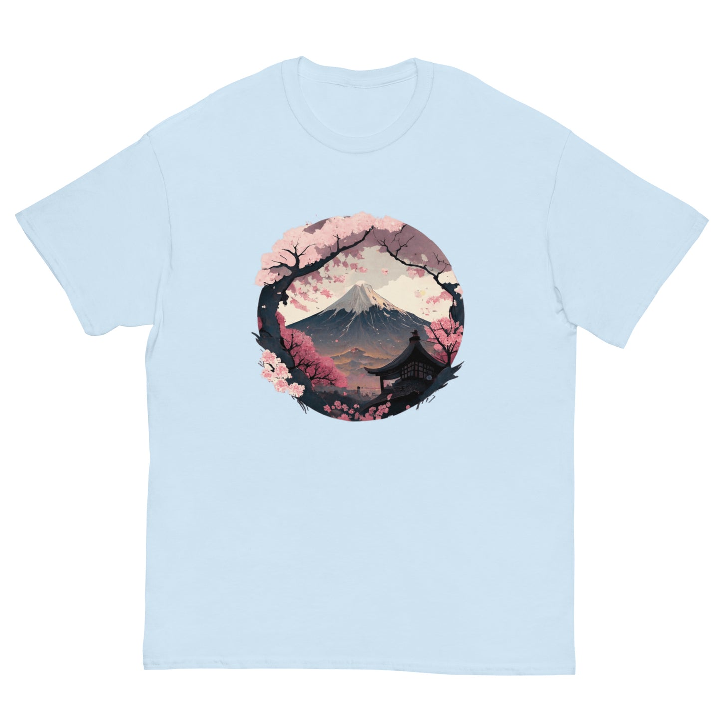 Fuji Sakura & Clouds Unisex Tee