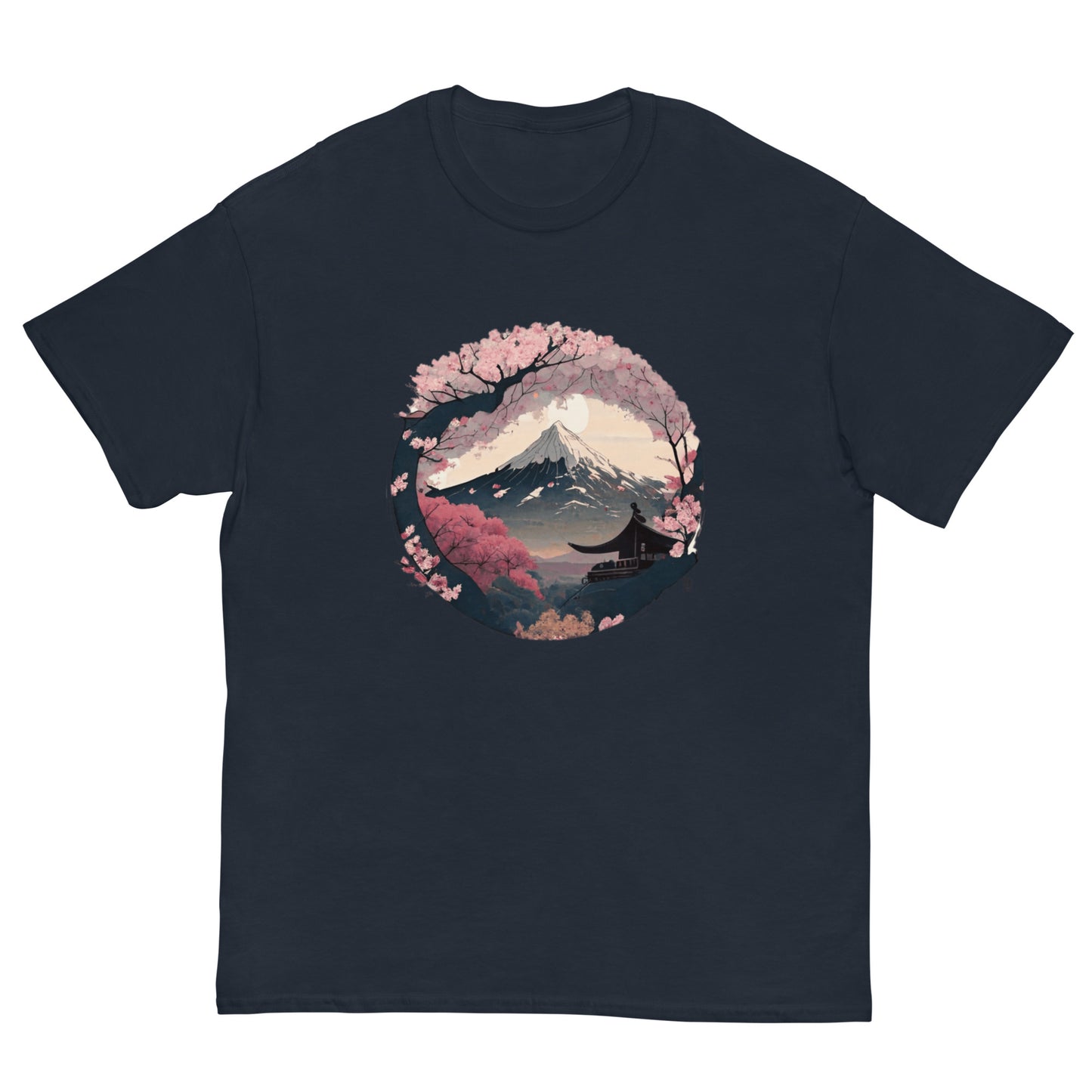 Fuji Sakura Temple Unisex Tee