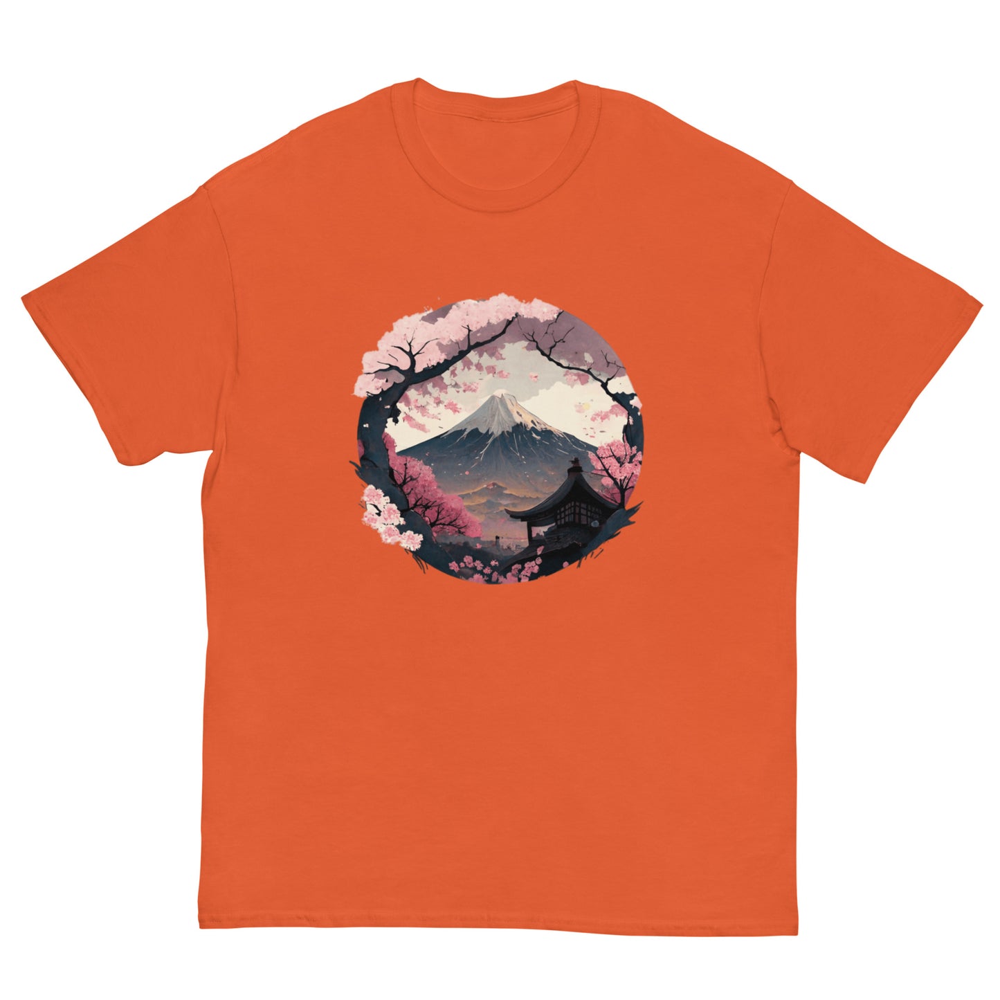 Fuji Sakura & Clouds Unisex Tee