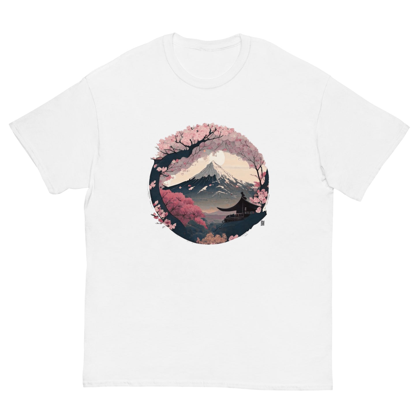 Fuji Sakura Temple Unisex Tee